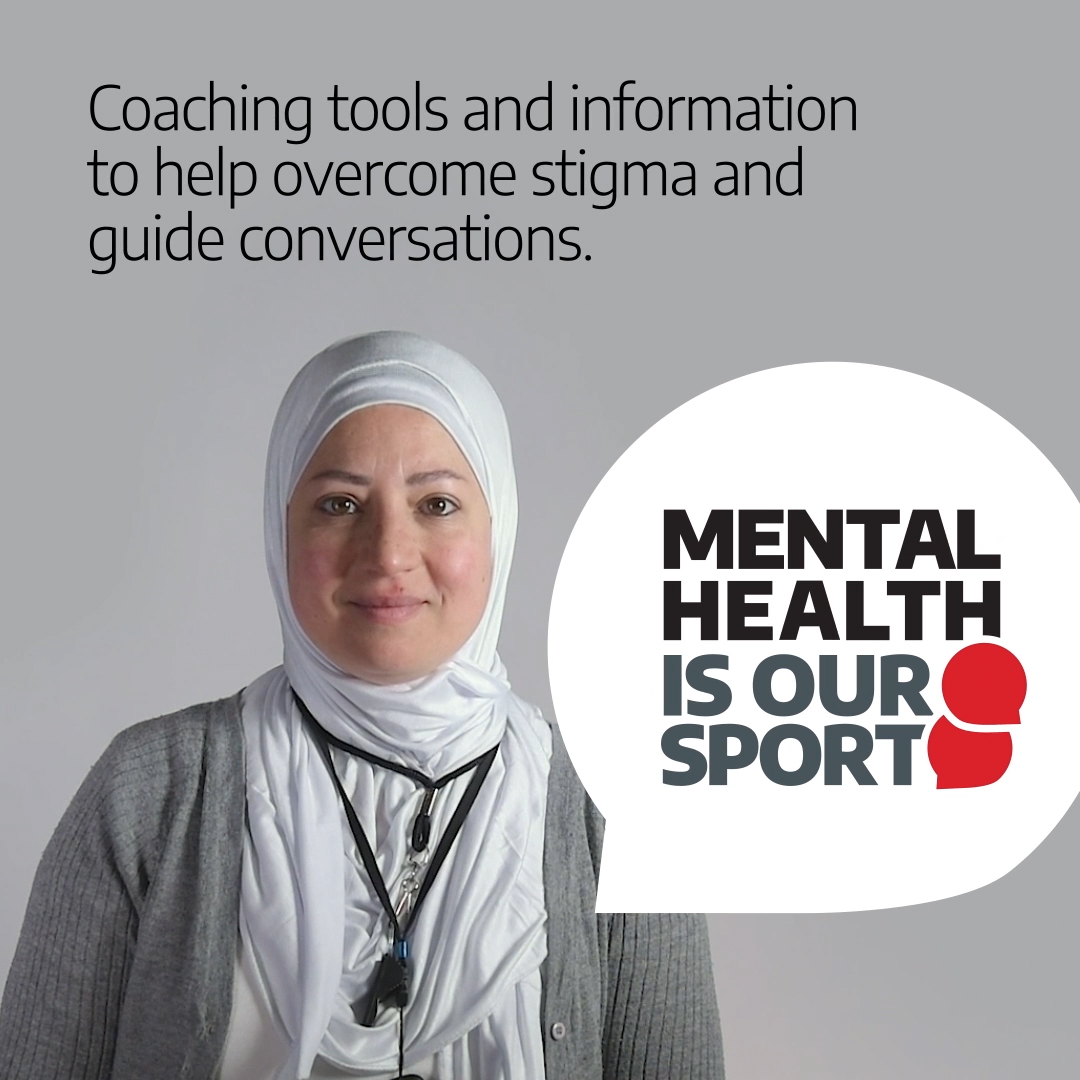 Advertisement from Overcoming Mental Health Stigma in Sport campaign