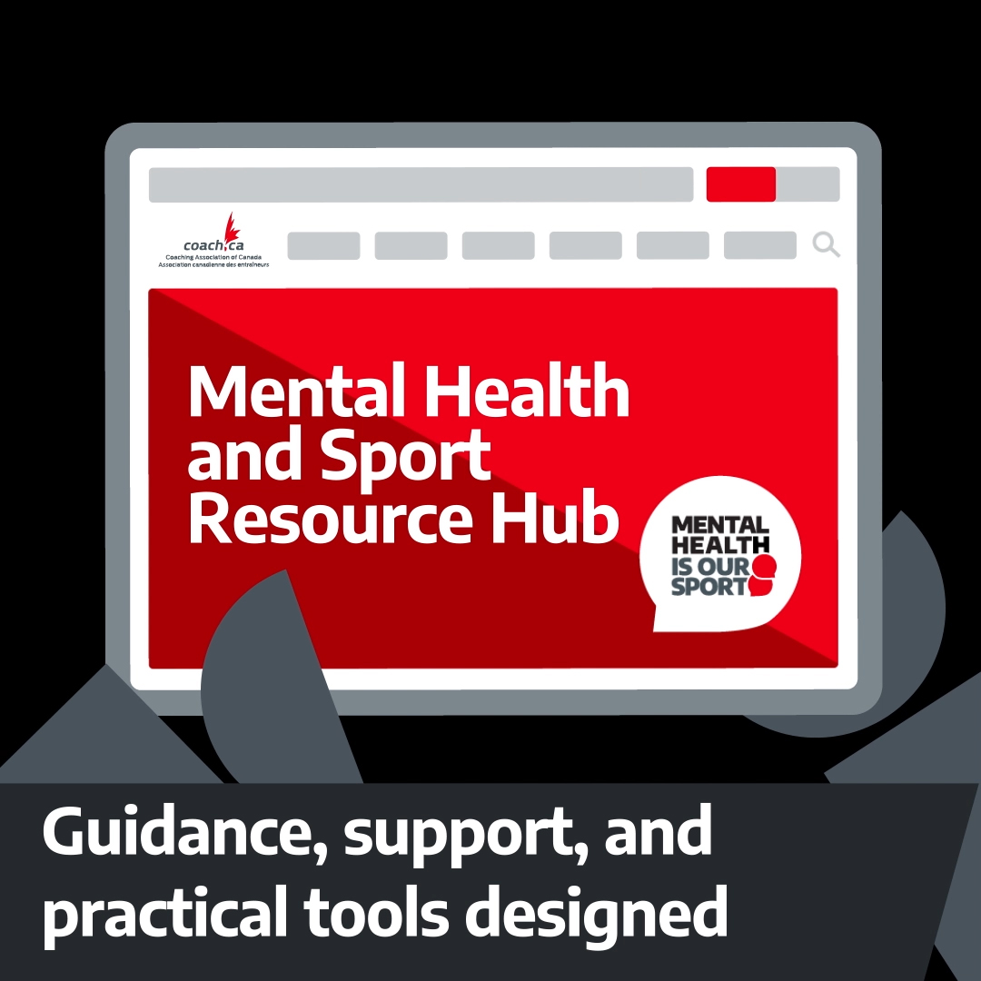 Screenshot from "Mental Health is Our Sport" campaign showing an illustration of someone scrolling through the campaign's website
