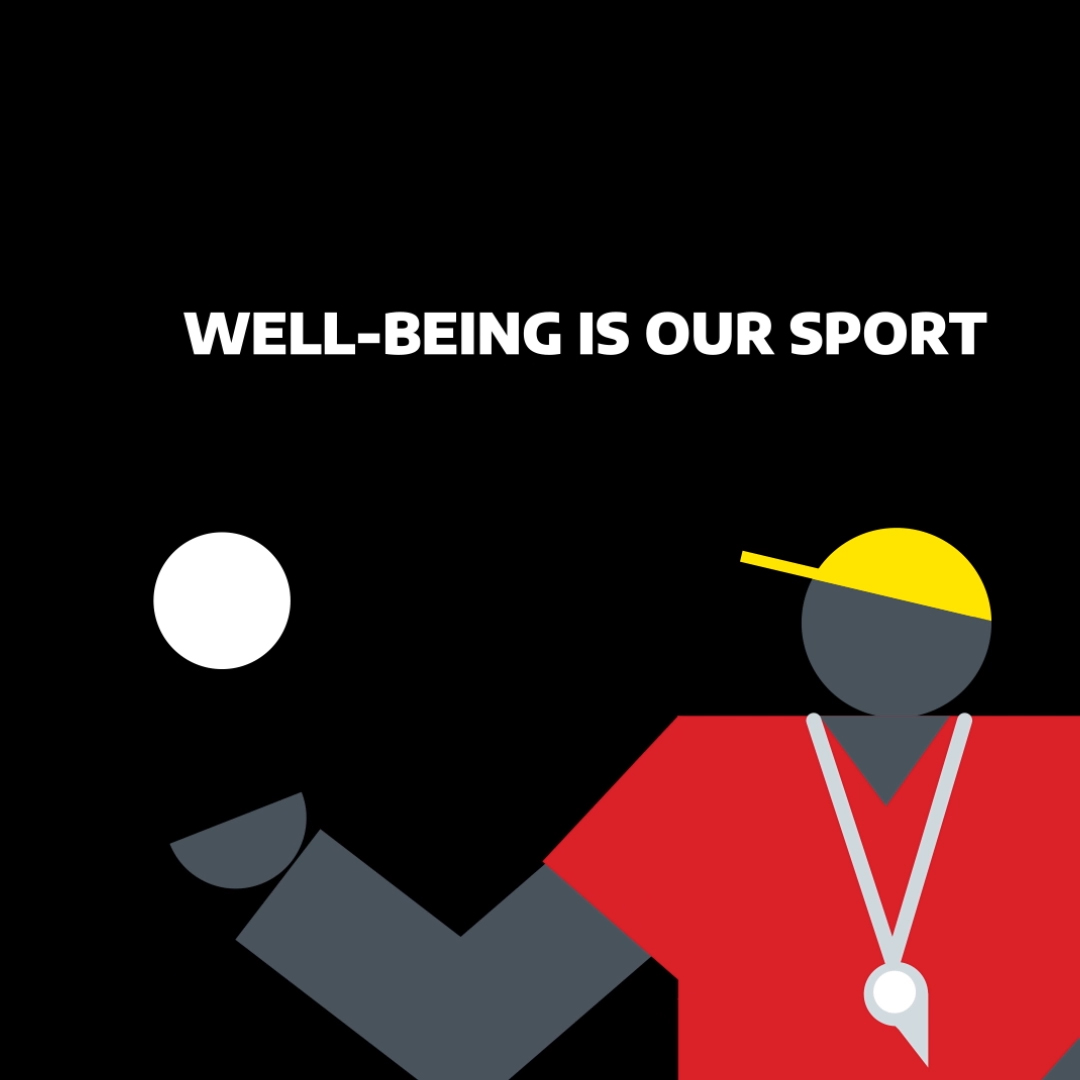 Illustration of athlete from Overcoming Mental Health Stigma in Sport campaign