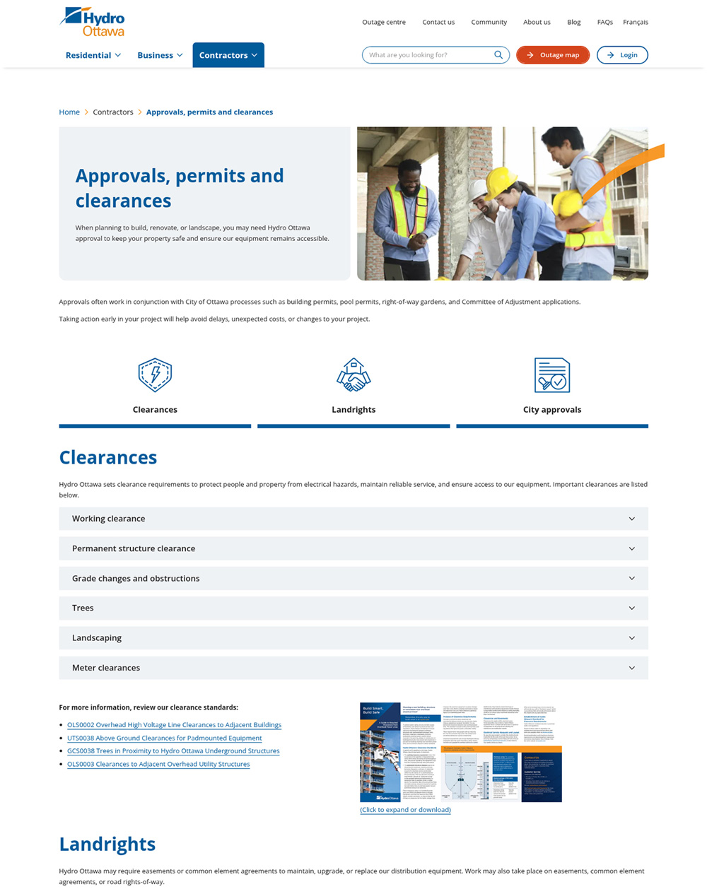 Hydro Ottawa website mockup 1